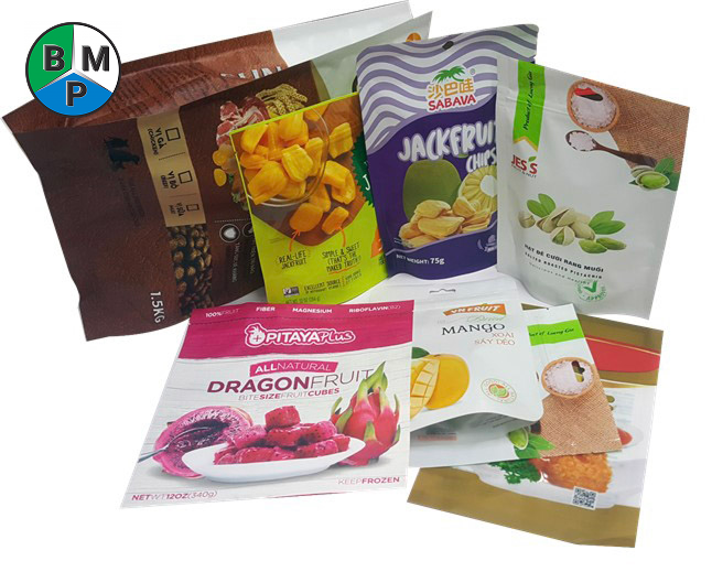 Mẫu bao b&igrave; thực phẩm sấy kh&ocirc; l&agrave;m từ bao b&igrave; m&agrave;ng mềm phức hợp